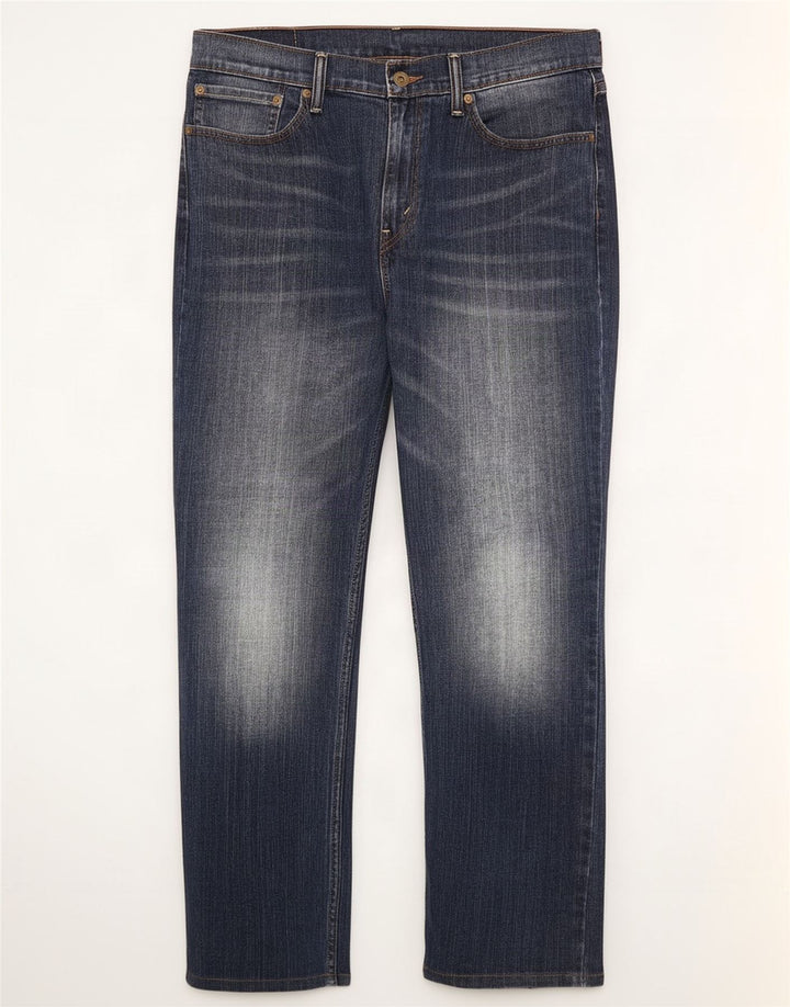 Levi's Herren 514 Straight Jeans W34 L30 Marineblaue Baumwolle