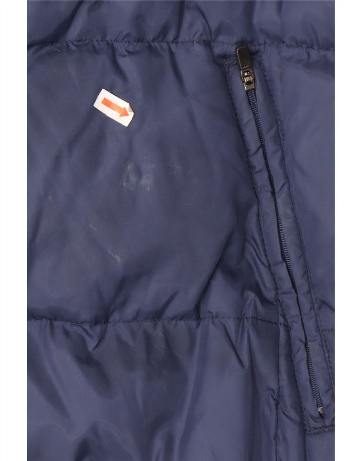KAPPA Wattierte Herrenjacke mit Kapuze, UK 38, mittelmarineblau, Polyamid