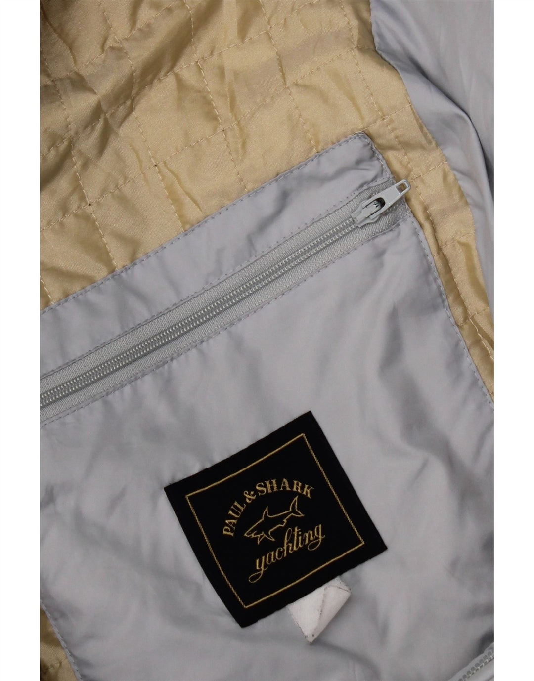 Paul & Shark Wattierte Damenjacke mit Kapuze, UK 14, Mittelblau