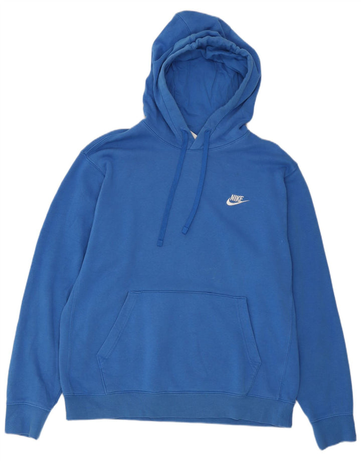 Nike Herren Kapuzenpullover, groß, aus blauer Baumwolle