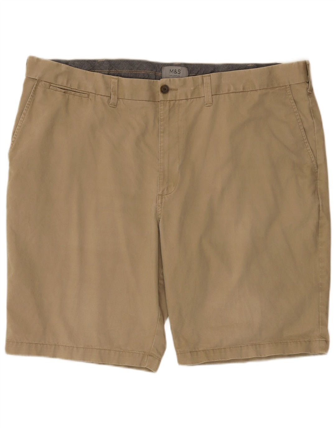 Marks & Spencer Herren Chinoshorts W44 2XL Beige Baumwolle