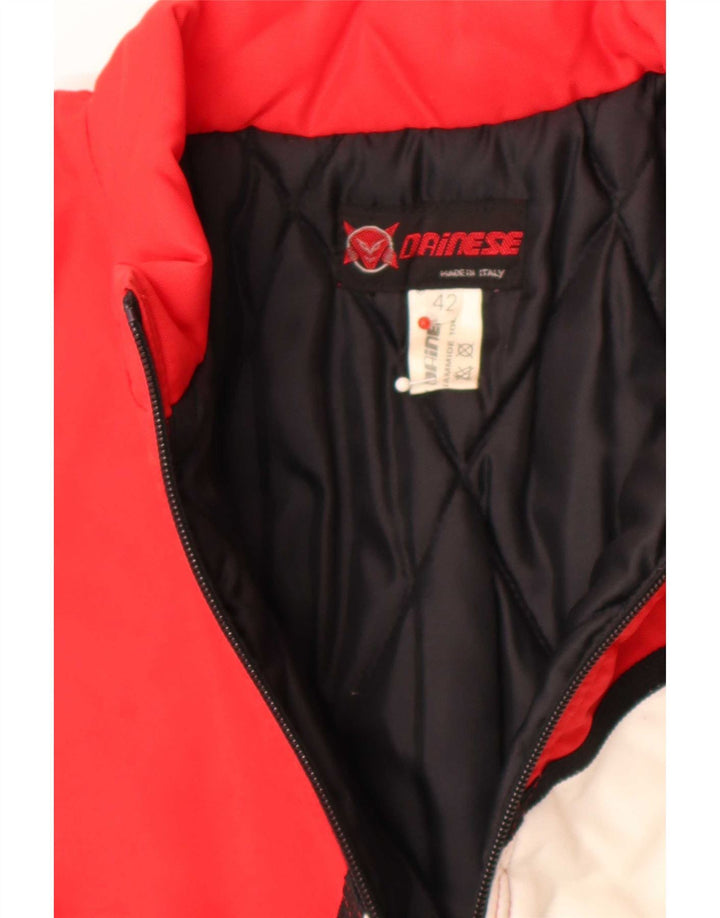 Dainese Herren Graphic Racer Jacke IT 42 XS Rot Colourblock Polyamid