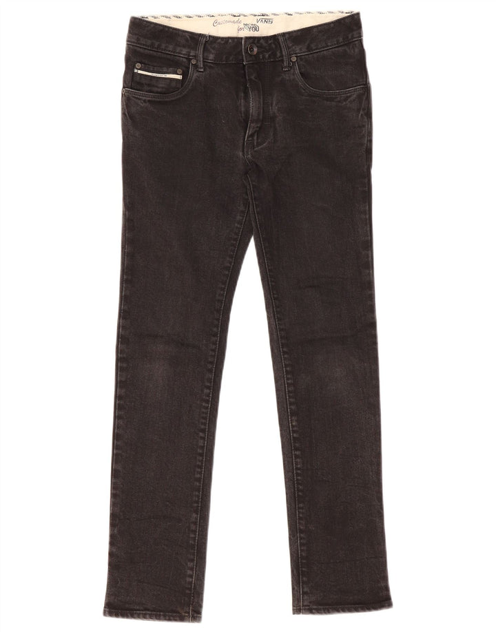 Vans Damen Slim Jeans W26 L27 Schwarze Baumwolle