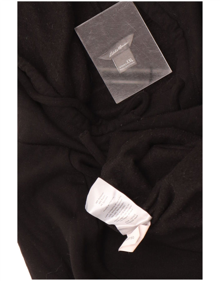 Eddie Bauer Damen Kapuzenpullover UK 20 2XL Schwarz Polyester