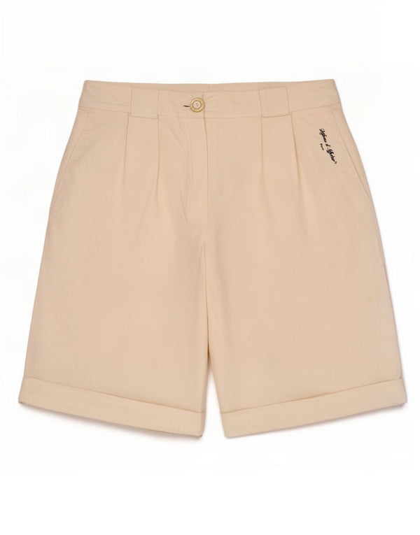 Vintage Damen Pegged Chino Shorts Medium W28 Off White