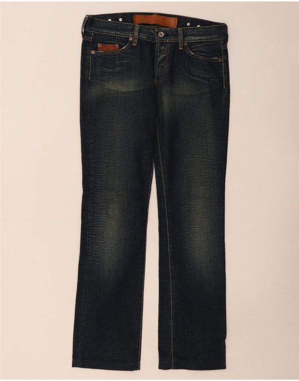 Marlboro Classics Damen Bootcut-Jeans mit regulärer Passform, W29 L31, marineblaue Baumwolle