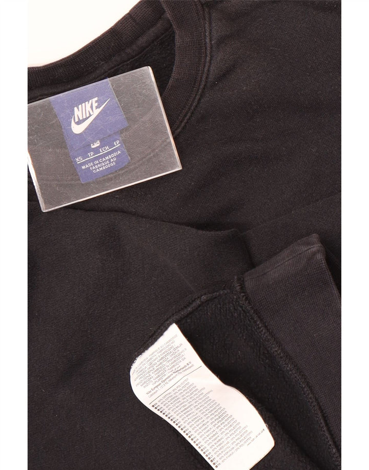 Nike Herren Sweatshirt Pullover XS Schwarz Baumwolle
