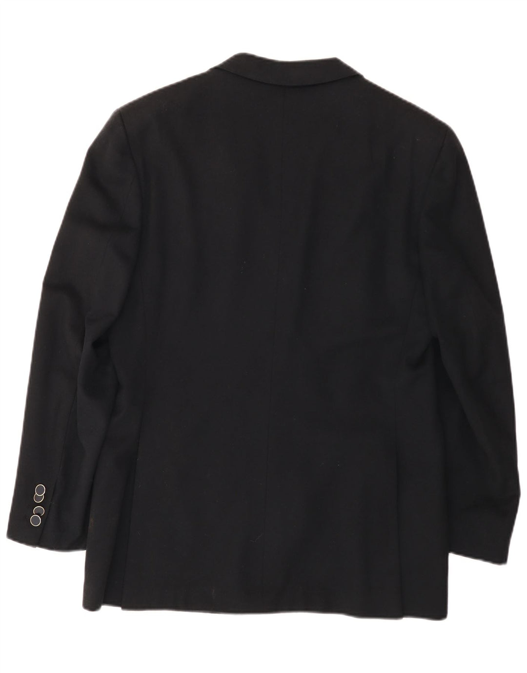 Galtrucco Herren Zweireiher Blazer Jacke IT 40 Große schwarze Wolle