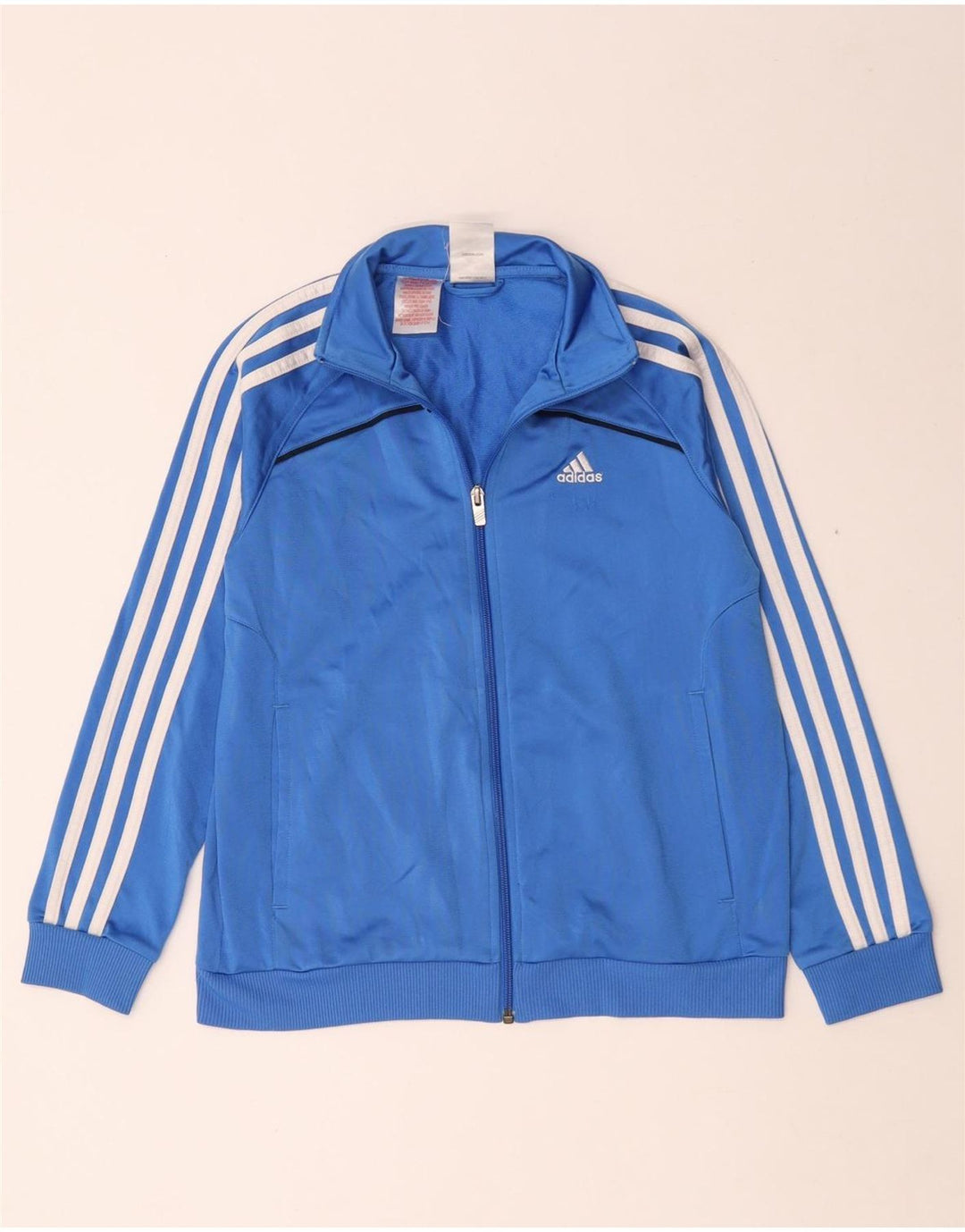 Adidas Jungen Trainingsanzug Top Jacke 11-12 Jahre Blaues Polyester