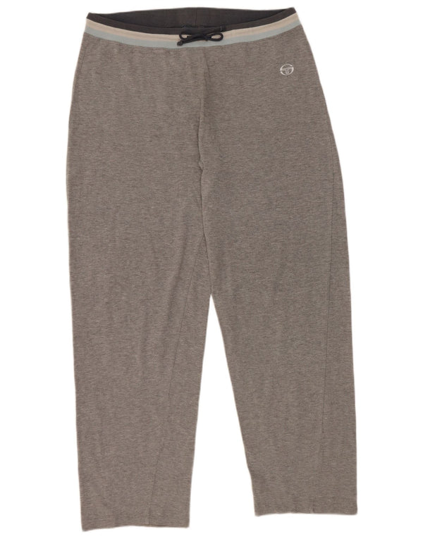 Sergio Tacchini Damen Trainingshose UK 18 XL Graue Baumwolle