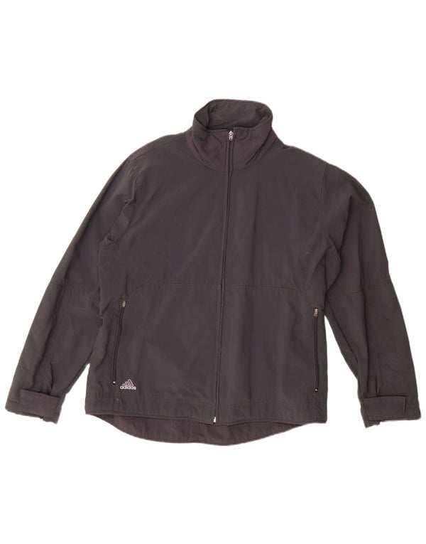 Adidas Damen Bomberjacke UK 14 Large Schwarz Polyamid