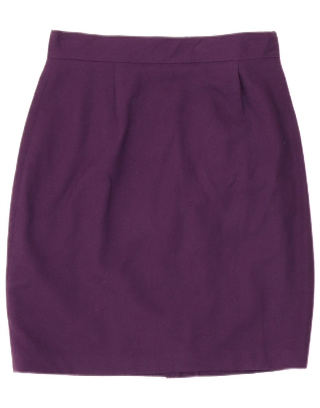 Benetton Damen Bleistiftrock IT 44 Medium W28 Lila Wolle