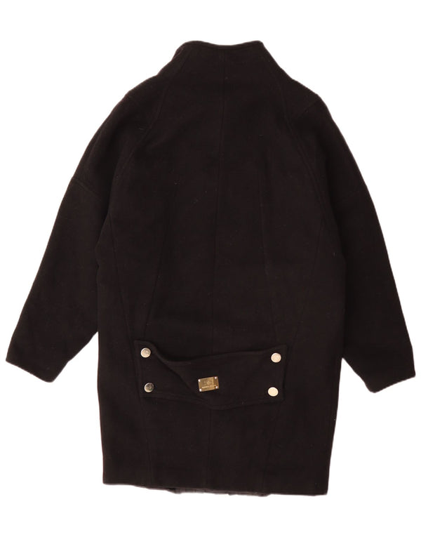 Elisabetta Franchi Damen Übergroßer Mantel IT 40 Small Schwarz