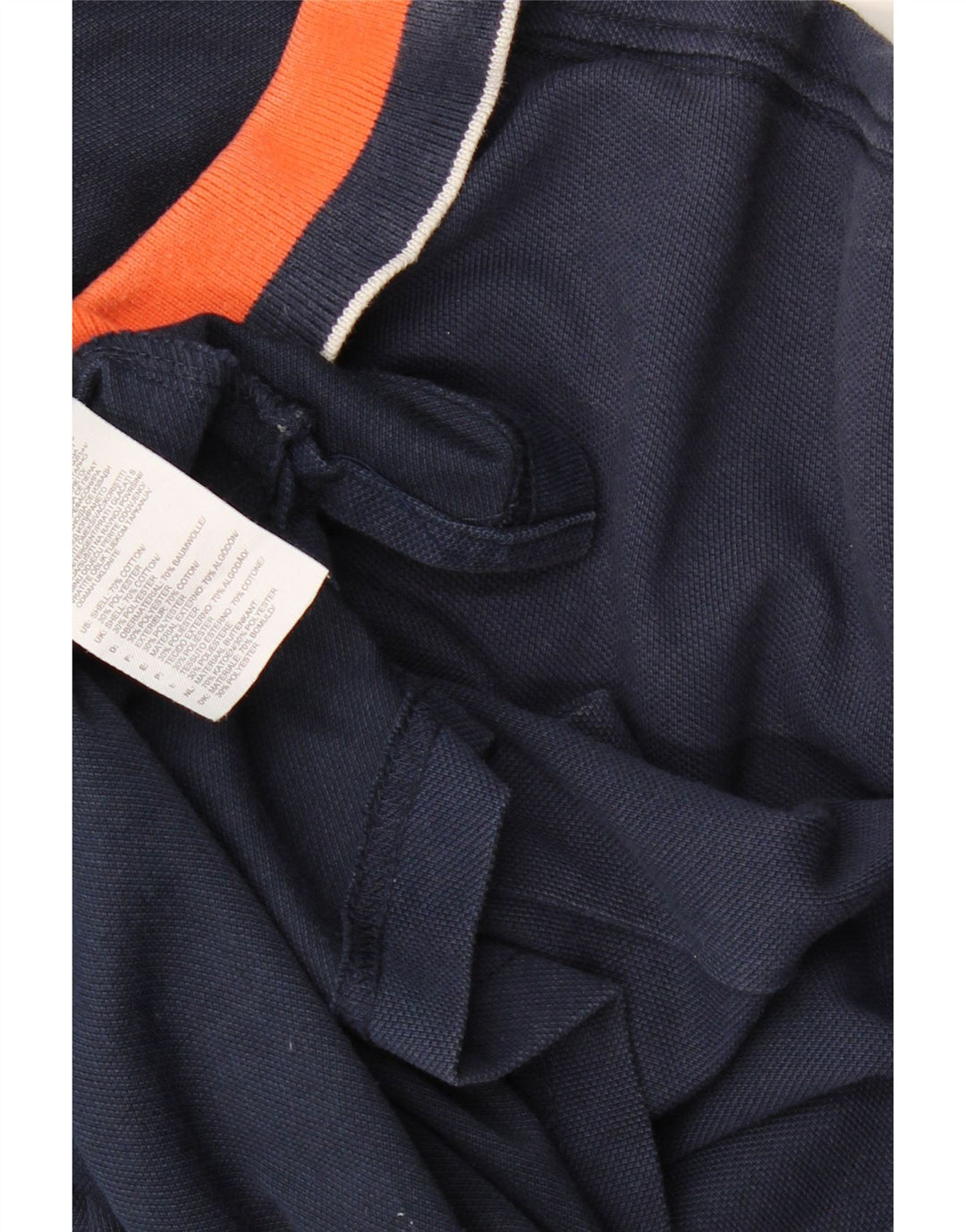 ADIDAS Herren Poloshirt 3XL Marineblau Colourblock Baumwolle