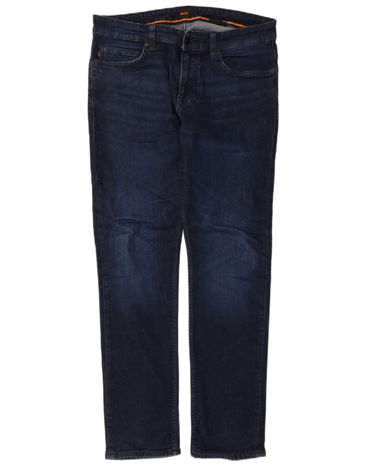 Hugo Boss Herren Delaware Slim Jeans W34 L31 Marineblau