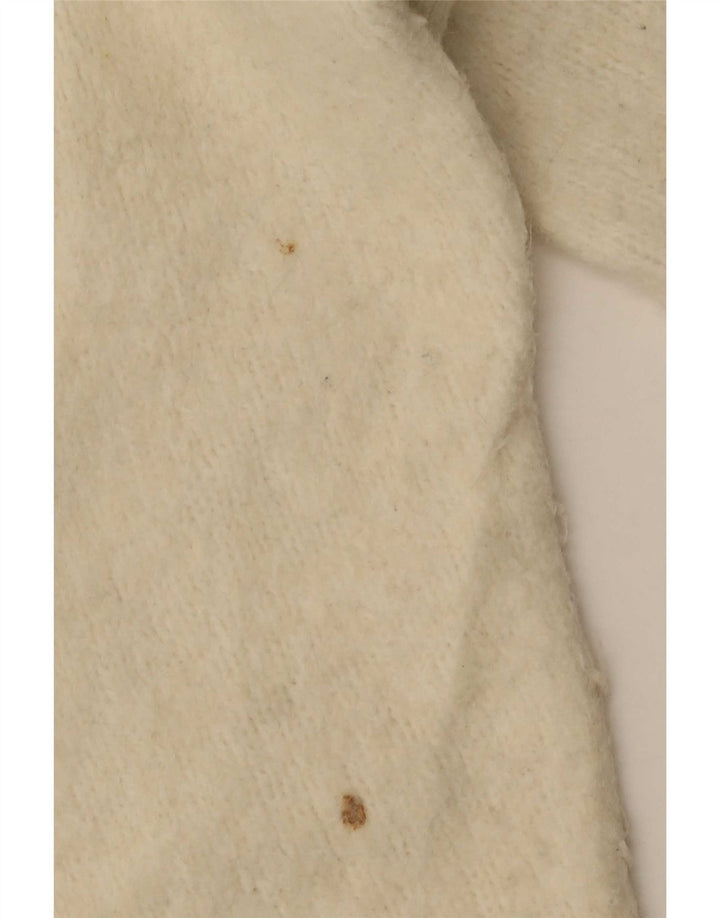 Zara Damen-Pullover, übergroß, U-Boot-Ausschnitt, Gr. 10, Größe S, Beige