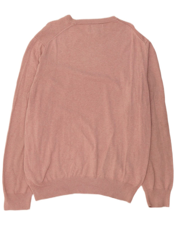 Marks & Spencer Damen-Pullover mit U-Boot-Ausschnitt, XL, rosa Baumwolle