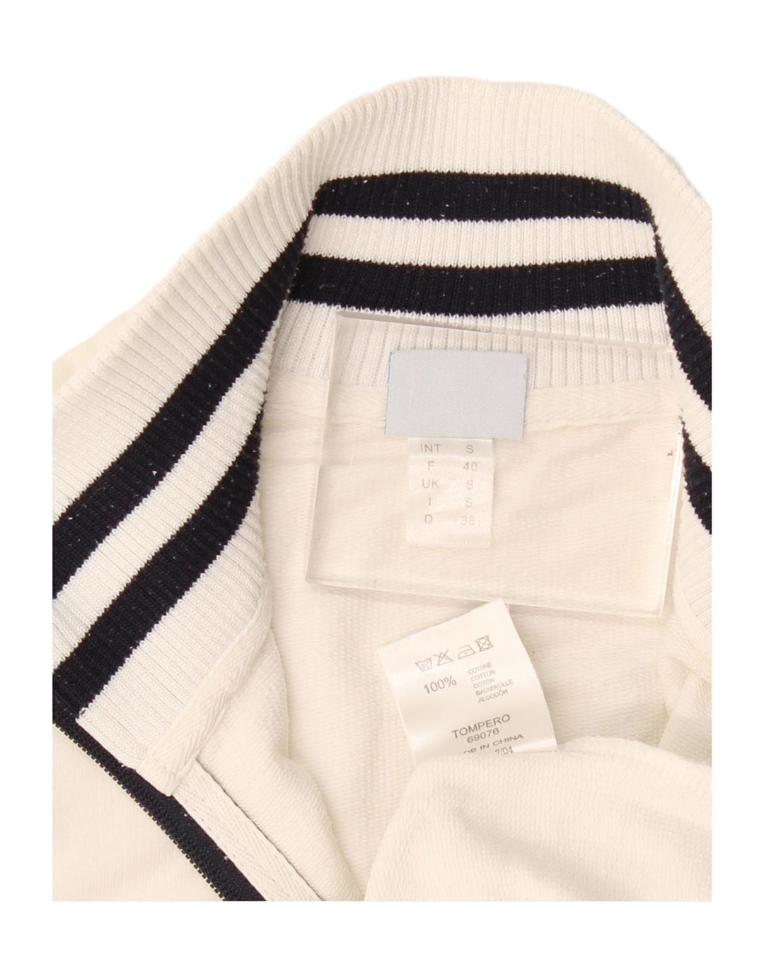 Arena Damen-Trainingsanzugoberteil, UK-Größe 10, Größe S, weiße Baumwolle