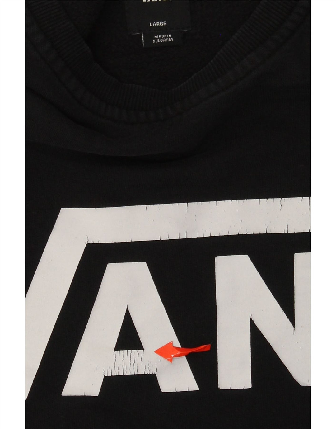 Vans Herren-Sweatshirt mit Grafik, Größe L, Schwarz
