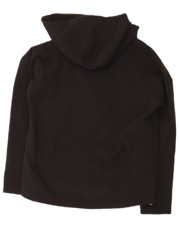O'Neills Jungen-Windbreakerjacke mit Kapuze, 10–11 Jahre, schwarzes Polyester