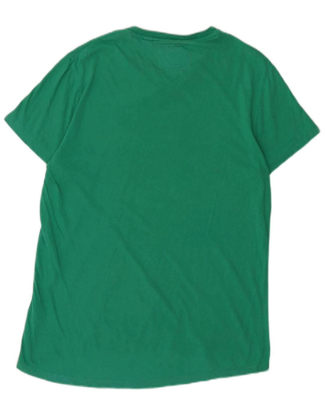 SUPERDRY Herren-T-Shirt-Oberteil, groß, grüne Baumwolle