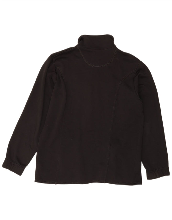 FILA Damen-Trainingsanzugoberteil mit Grafik, Größe UK 14, Mittelschwarz, Polyester