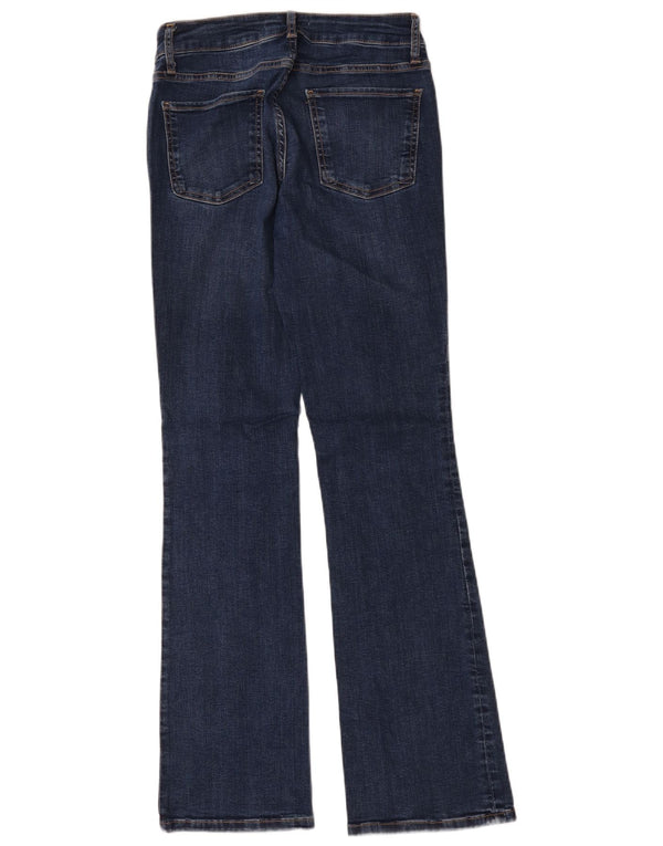Zara Damen Bootcut Jeans EU 38 Small W28 L32 Marineblaue Baumwolle