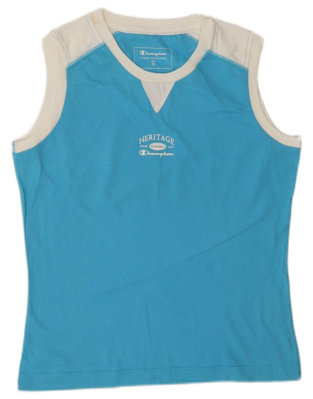 Champion Damen Heritage Classics Graphic Vest Top UK 12 Mittelblau