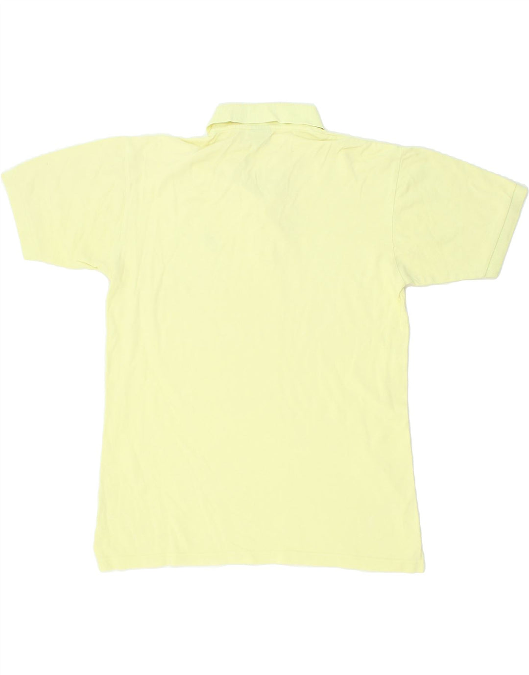 ASICS Mens Polo Shirt Medium Yellow Cotton | Vintage Asics | Thrift | Second-Hand Asics | Used Clothing | Messina Hembry 