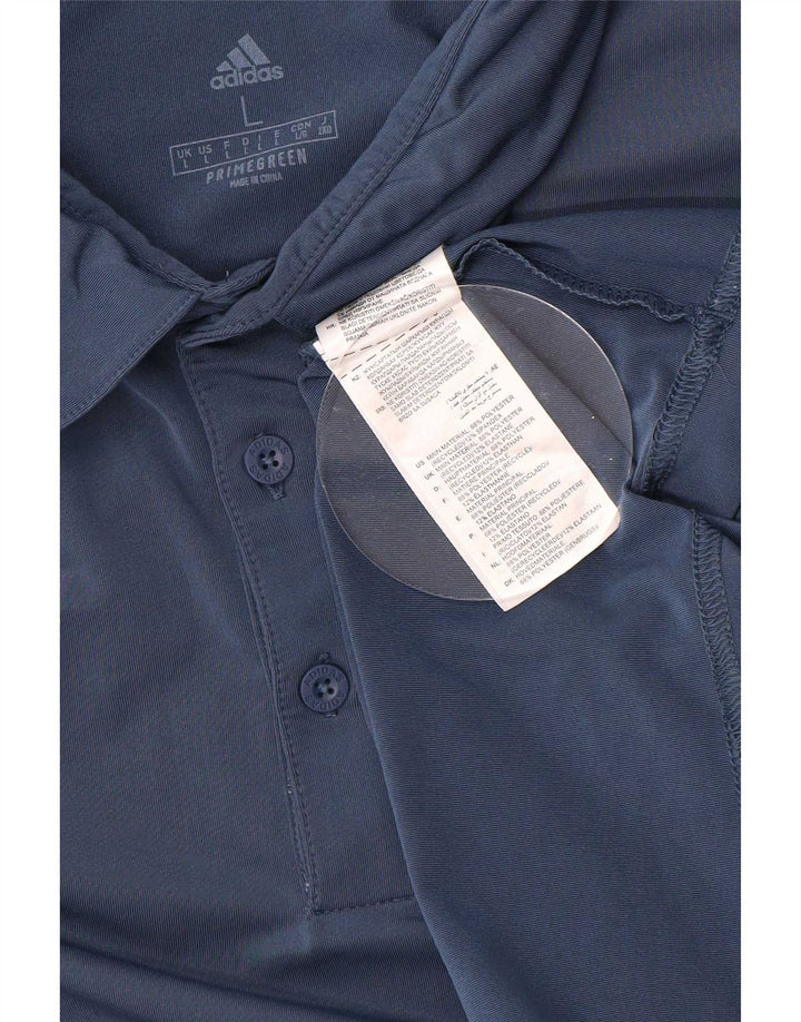 Adidas Herren-Poloshirt, groß, marineblau, Polyester
