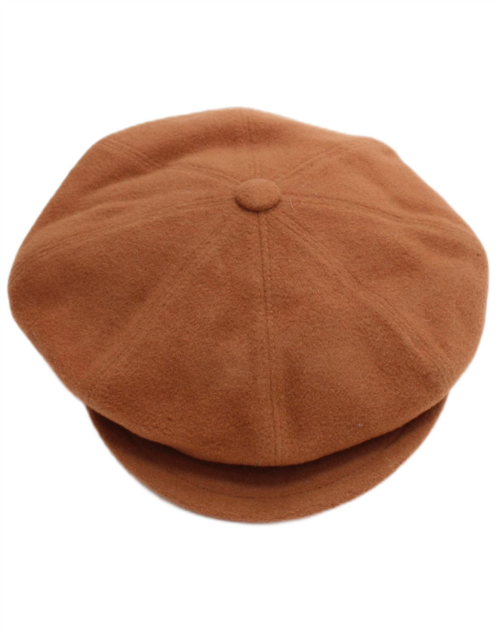 Portaluri Herren-Schiebermütze, groß, beige, klassische Wolle
