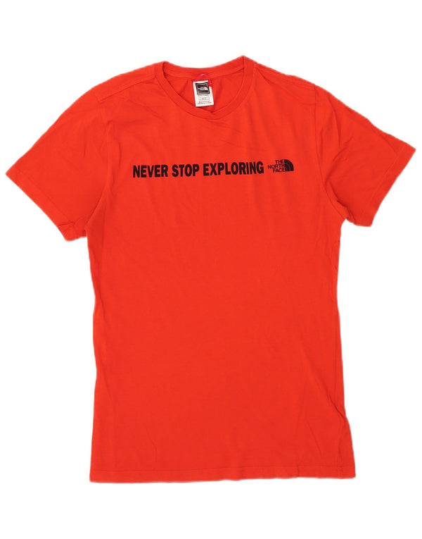 The North Face Herren-T-Shirt mit Grafik, XS, rote Baumwolle