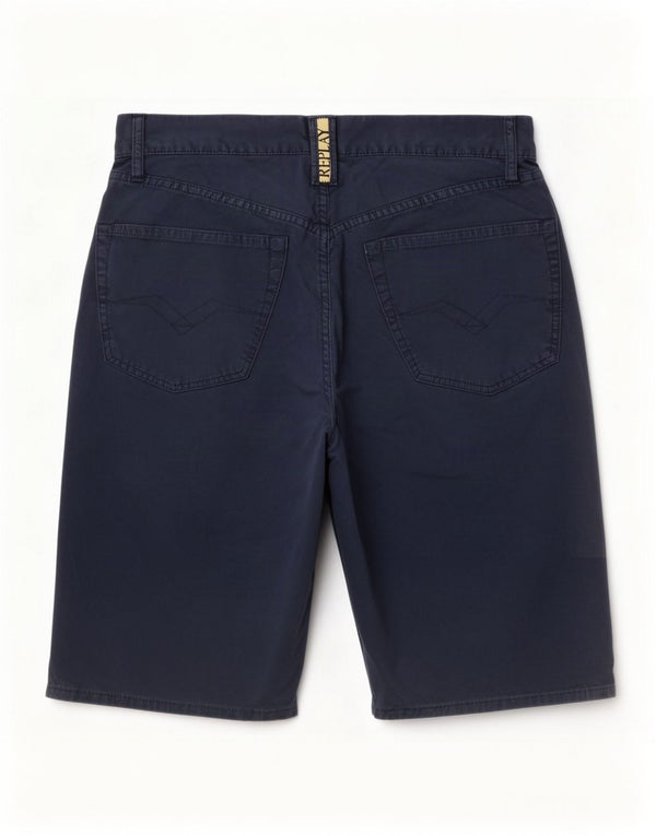 Replay Herren-Freizeitshorts, Größe M, W32, Marineblau, Baumwolle
