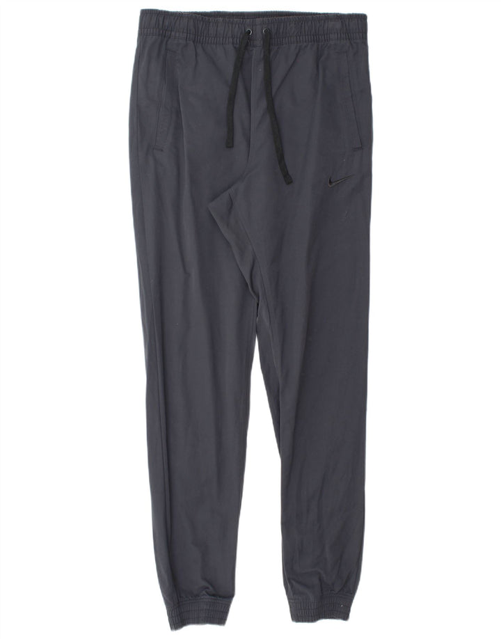 NIKE Mens Tracksuit Trousers Joggers Medium Navy Blue Cotton
