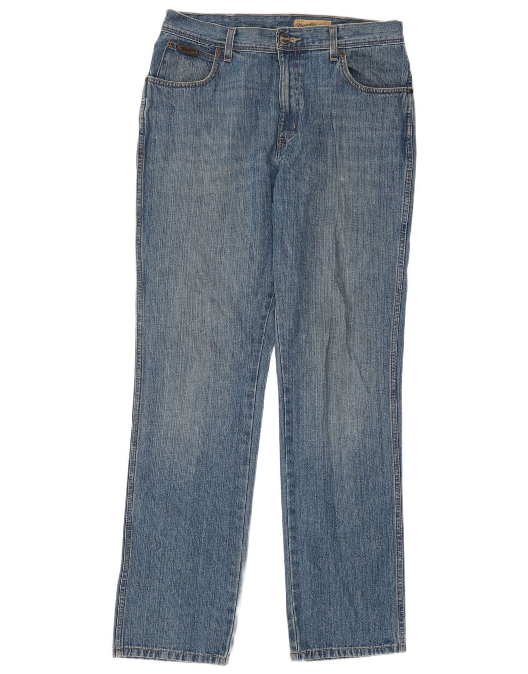 Wrangler Herren Texas Straight Jeans W34 L34 Blaue Baumwolle