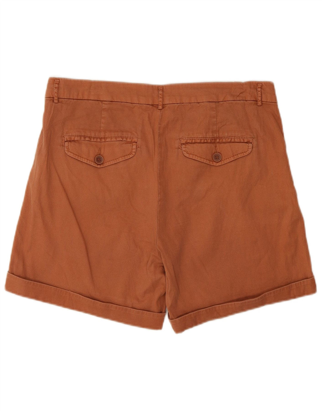 Benetton Damen Chinoshorts UK 10 Small W30 Braune Baumwolle