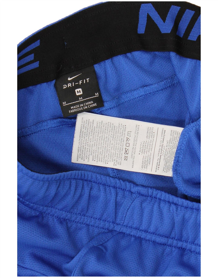 Nike Herren Dri Fit Sportshorts Mittelblaues Colourblock-Polyester