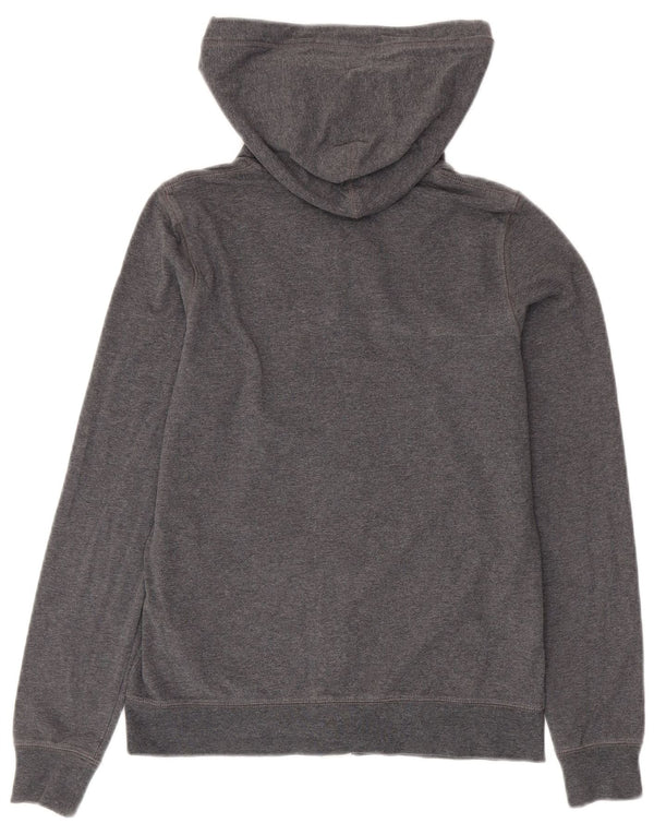 NIKE Damen-Kapuzenpullover mit Reißverschluss, Gr. 10, Größe S, Grau, Baumwolle