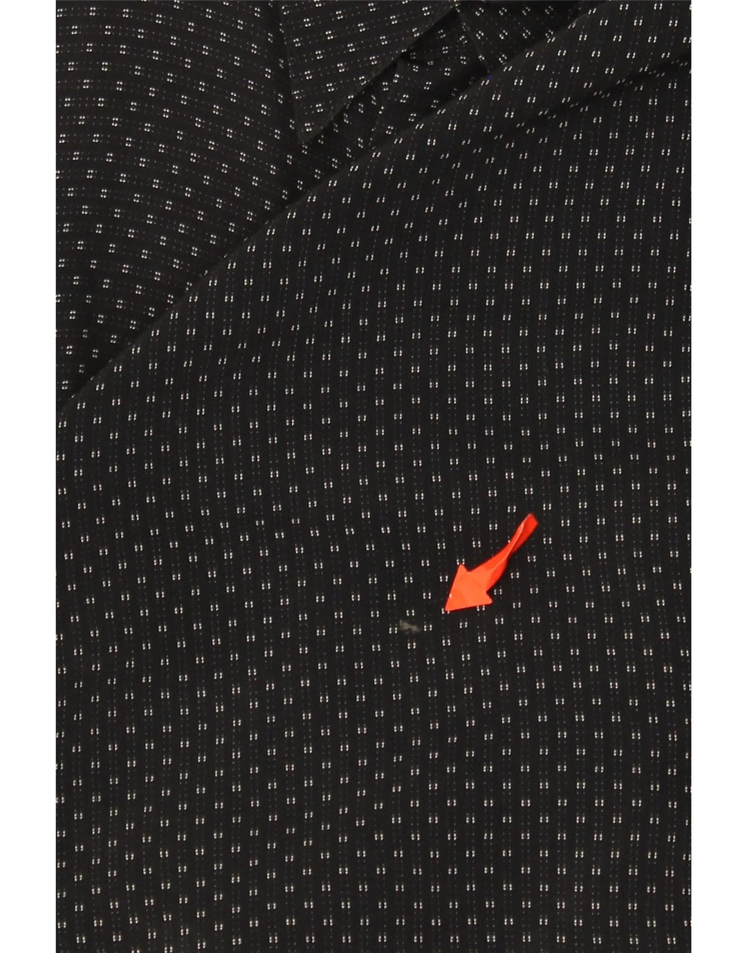 Tipo' S Herrenhemd XL Schwarz gepunktete Viskose