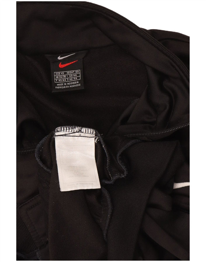 Nike Herren-Trainingsanzugoberteil mit Grafik, UK, 34/35 XS, schwarzes Polyester