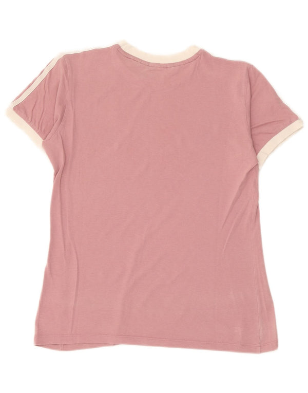 Adidas Damen T-Shirt Top UK 12 Mittelrosa