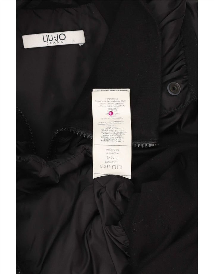 Liu Jo Damen Wattierte Jacke IT 42 Mittelschwarzes Polyester