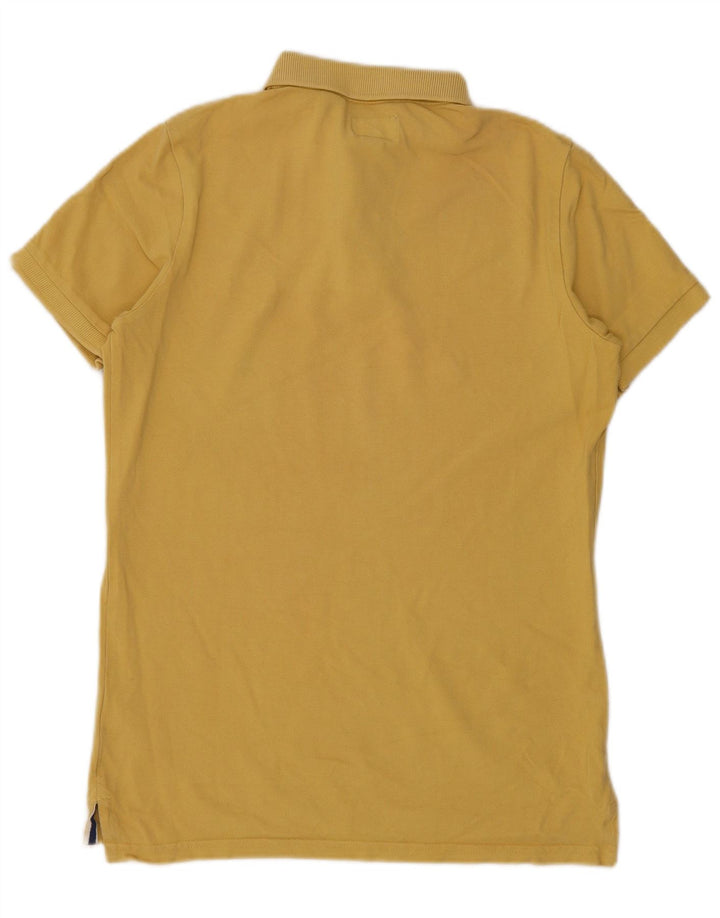 Superdry Herren-Poloshirt aus mittelgelber Baumwolle