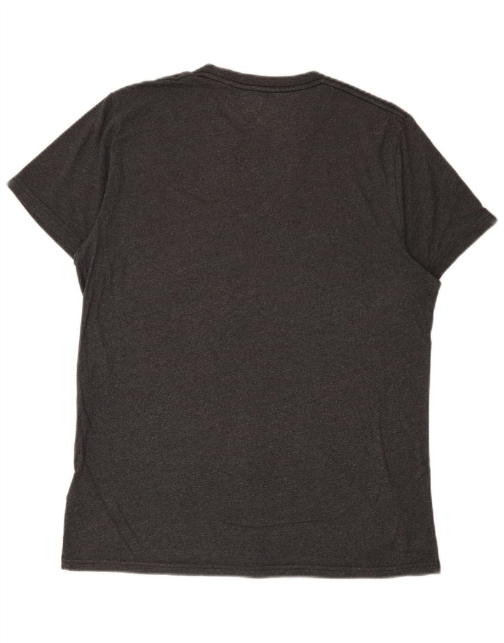 Hollister Herren-T-Shirt-Oberteil aus mittelgrauer Baumwolle