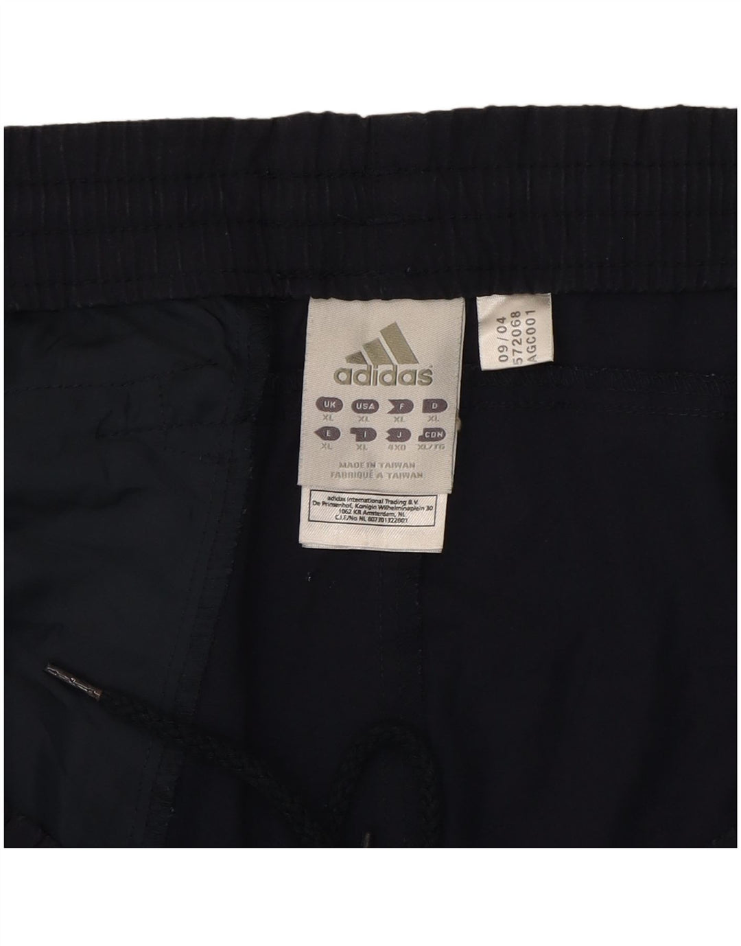 ADIDAS Mens Capri Tracksuit Trousers XL Navy Blue Polyester