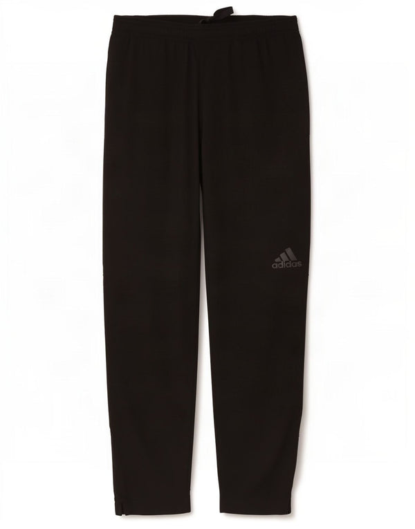 Adidas Mens Tracksuit Trousers Joggers Medium Black Polyester