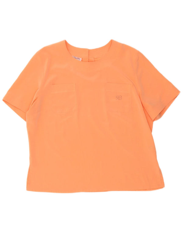 Renato Balestra Damen Bluse Top IT 50 XL Orange Polyester