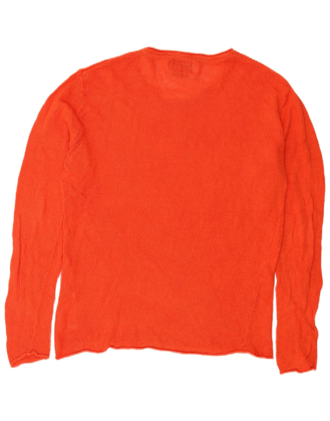 Jack & Jones Herren-Pullover mit Rundhalsausschnitt, groß, orangefarbenes Leinen
