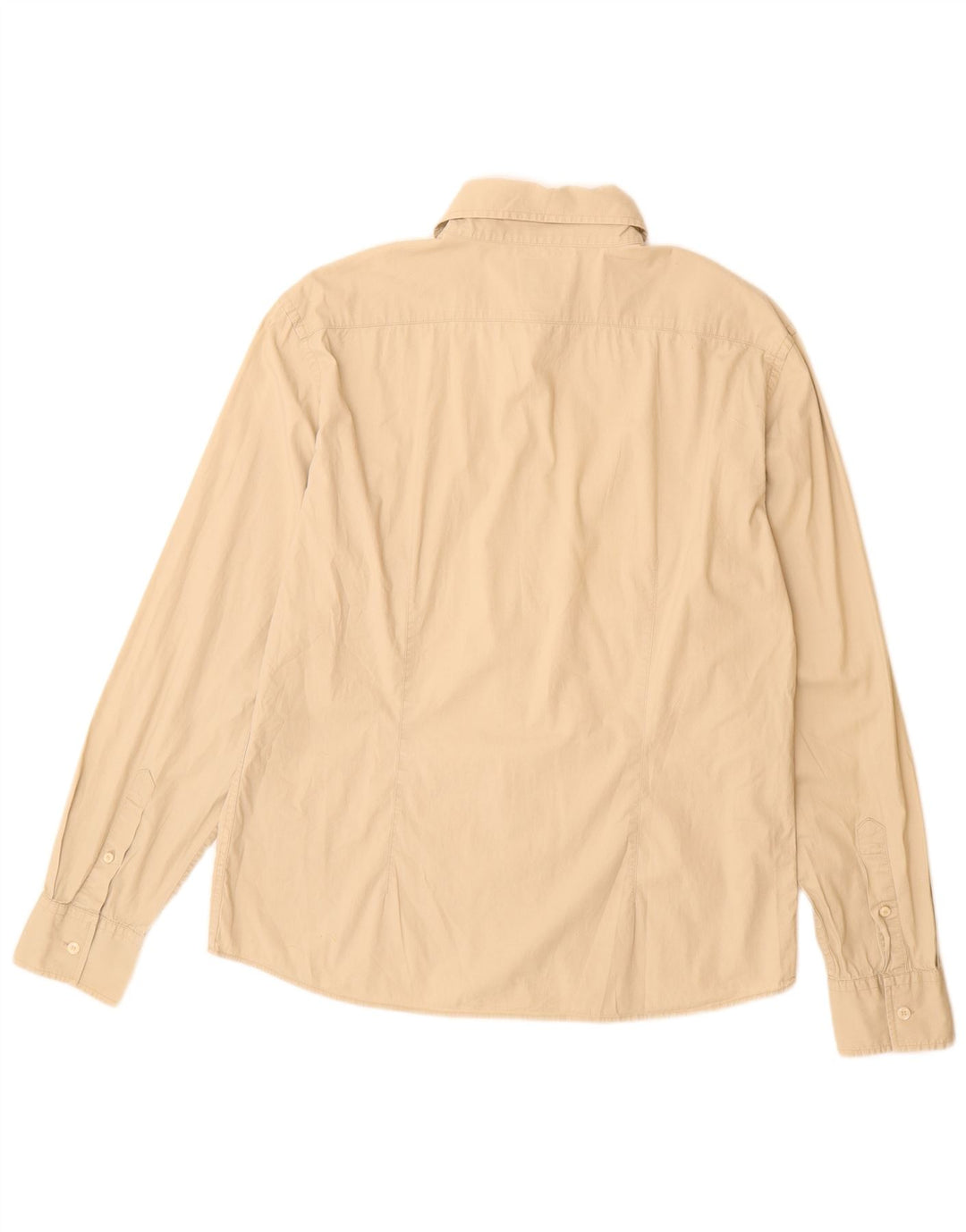 Gas Herrenhemd XL Beige Baumwolle