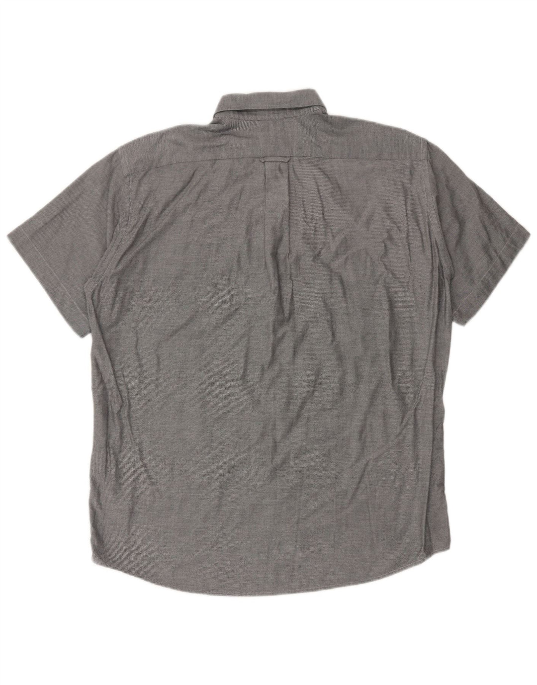 Lacoste Herren-Kurzarmhemd, Größe 41, groß, grau meliert